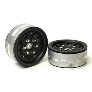 Gmade 1.9 Sr04 Beadlock Wheels (Matt Black) (2)