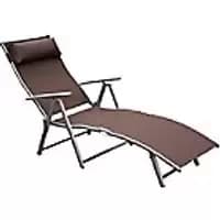 Outsunny Lounger 84B-184BN Steel, Textilene Brown