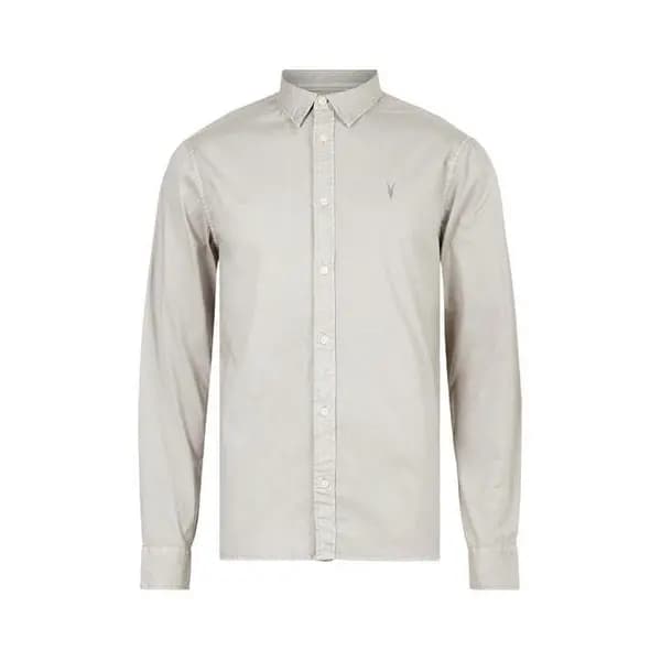 AllSaints Hawthorn Long Sleeve Shirt - Grey L