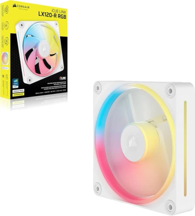 CORSAIR LX120-R RGB 120mm PWM Reverse Fan - White
