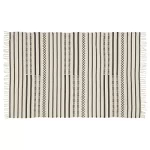 Interiors By Ph Cotton Horizontal Stripe Rug
