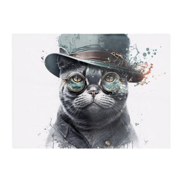 Warren Reed Designer British Shorthair Cat Splashart Chopping Board