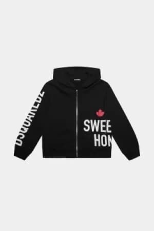 DSQUARED2 Kids Sweatshirt Black Size 12 100% Cotton