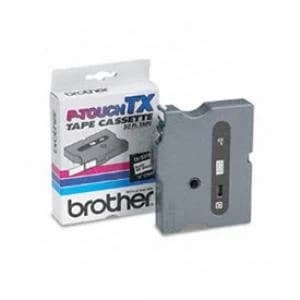 Brother Tx141 Black On Clear 18mm X 15m Gloss Tape