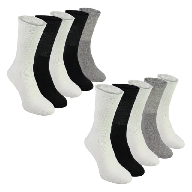 Sock Snob Sock Snob Men 10 Pack Multipack Sport Socks Breathable Cotton Running Socks Size: 7-11 Multi 7-11 Male 5056632628810