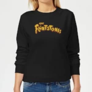 The Flintstones Logo Womens Sweatshirt - Black