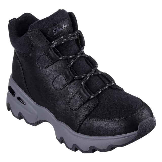 Skechers Womens Biglug Non Waterproof Walking Shoes Black female 2 (35)