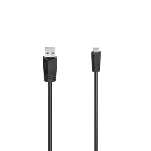 Hama Hama USB cable USB 2.0 USB-A plug, USB-Mini-B plug 1.50 m Black 00200606 00200606