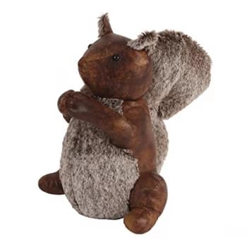 HESTIA Faux Leather Door Stop - Squirrel