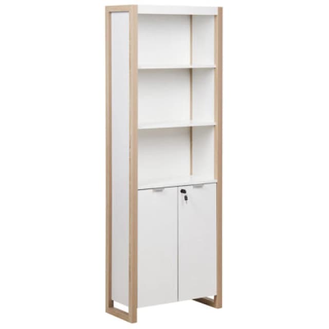 Beliani Bookcase Johnson White
