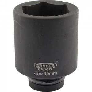 Draper Expert 1" Drive Deep Hexagon Impact Socket Metric 1" 65mm