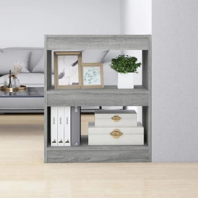 VIDAXL Book Cabinet/Room Divider Grey Sonoma 60x30x72cm Vidaxl 8720286844311