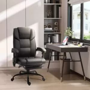 Vinsetto 6 Point PU Leather Massage Chair, black