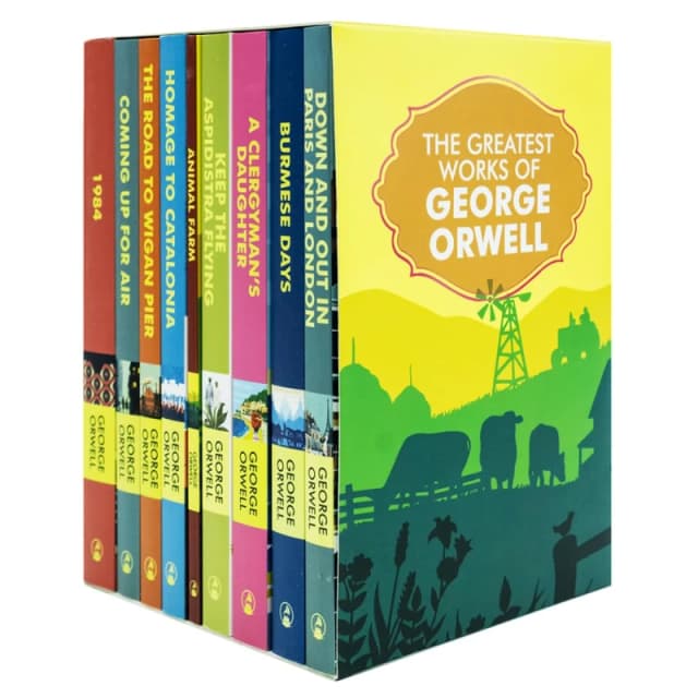 The Greatest Works Of George Orwell 9 Book Set Including 1984 And Animal Farm Featuring Timeless Classics George Orwell Books