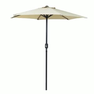 Charles Bentley 2m Market Crank Parasol - Beige