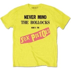 The Sex Pistols - NMTB Original Album Unisex Large T-Shirt - Yellow