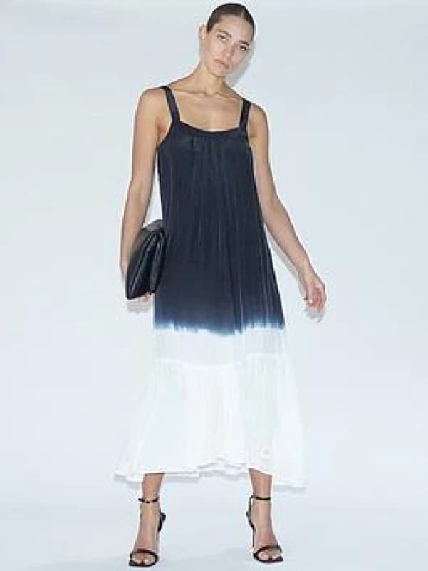 Religion Tide Vegan Silk Maxi Dress Black female