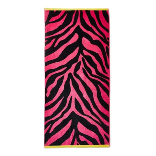 Allure Bath Fashions Jumbo Zebra Print Beach Towel 90 X 180Cm - 100% Cotton