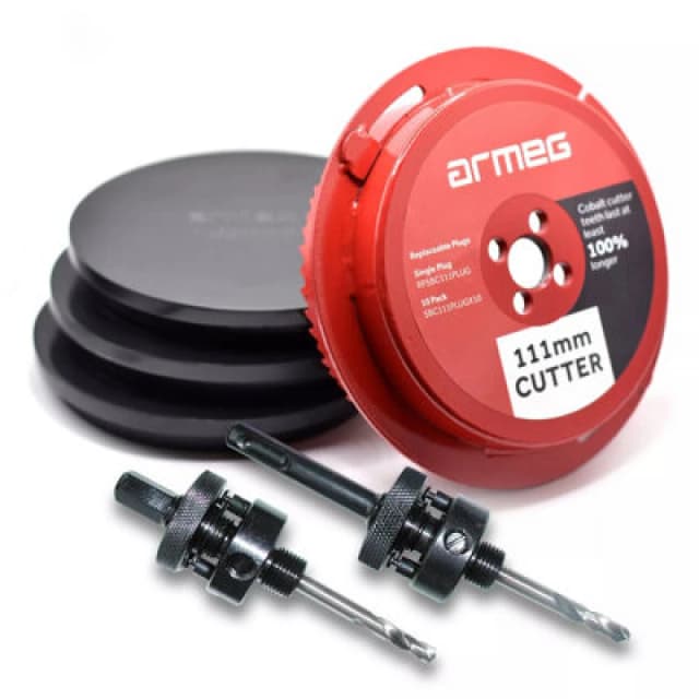Armeg 111mm Diameter Complete Solid Board Cutter Set SBC