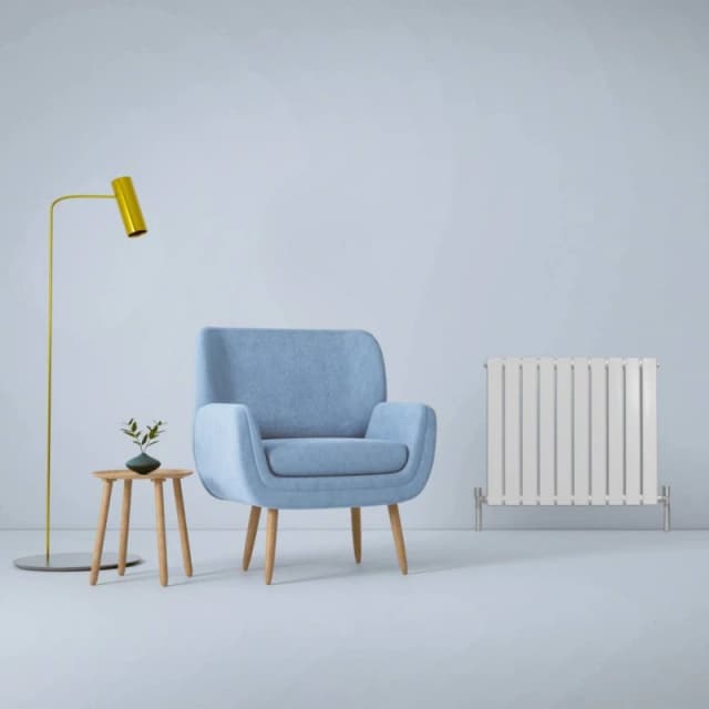 Monstershop Designer Flat Panel Radiator Gloss White 600Mm X 700Mm 29598