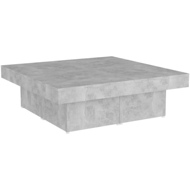 VIDAXL Coffee Table Concrete Grey 90x90x28cm Engineered Wood Vidaxl 8720286561171