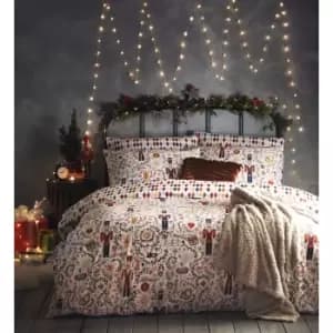 Furn Hand-drawn Nutcracker Single Duvet Cover Set (One Size) (Multicoloured)