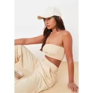 Missguided Basic Rib Bandeau - Neutral