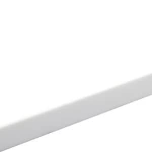 34mm Glacier White Matt Round edge Earthstone Breakfast bar L1.8m D970mm