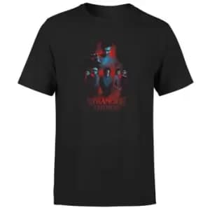 Stranger Things Characters Composition Unisex T-Shirt - Black - 3XL - Black