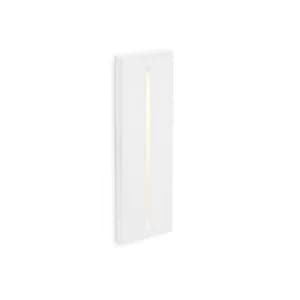 Plas LED 1 Light Indoor Recessed Wall Light White Plaster