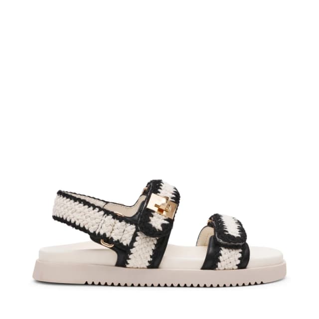 Steve Madden Madden Mona Sandal Ld63 Black/White female 4 (37)