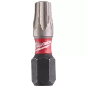 Milwaukee Shockwave Impact Duty Torx Screwdriver Bits TX15 25mm Pack of 25