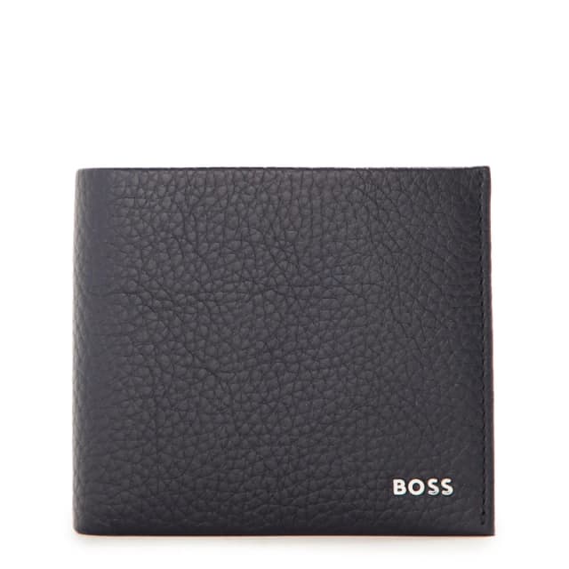 Boss Mens Crosstown Wallet with Two Bill Compartments Navy male One Size