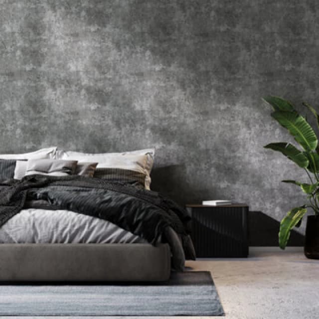 Boutique Boutique Urban Concrete Grey Textured Plain Wallpaper Size: 10000mm_x_520mm Grey 10000mm_x_520mm Unisex 5011583666588