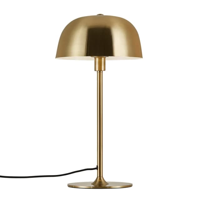 Nordlux Cera Indoor Table Lamp Brass Metal E14 White Inner - Mains Powered, IP20 in Gold Gold Unisex