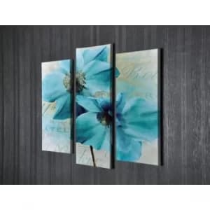 UC72 Multicolor Decorative Canvas Painting (3 Pieces)