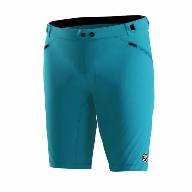 Bicycle Line Womens IMOLA S2 Baggy Knee Length Zip Pockets MTB Shorts Turquoise female 8 (XS)