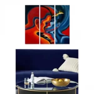 MDF560457310 Multicolor Decorative MDF Painting (3 Pieces)