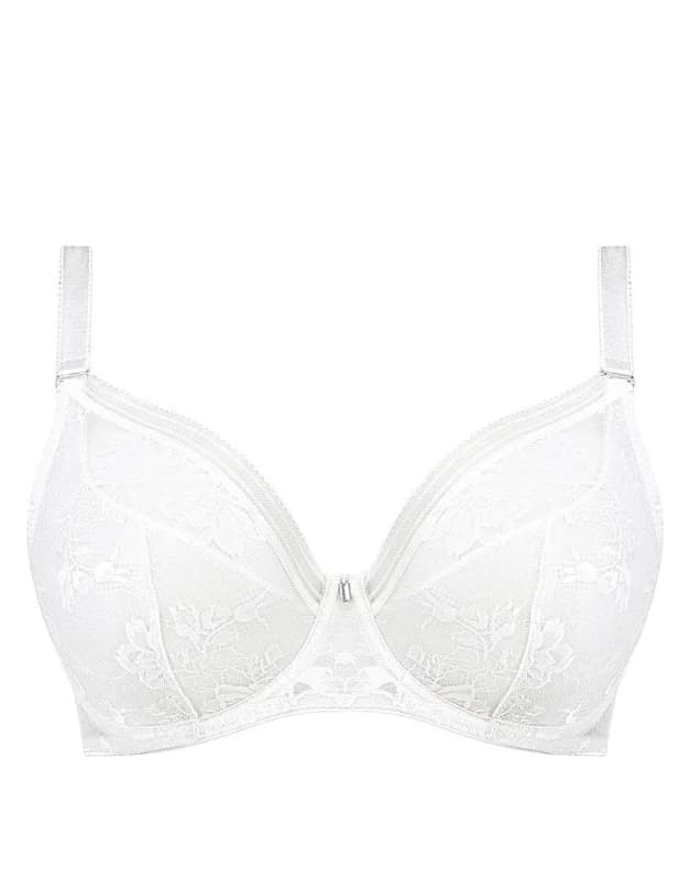 Fantasie Fantasie Fusion Lace Plunge Bra White White - Fantasie - Size: 32DD White Female 32DD LO44702