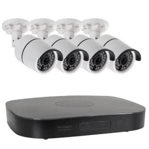 electriQ 4 Camera 1080p HD CCTV System - No Hard Drive