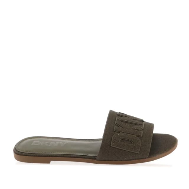 DKNY Willow Flat Sliders Green female UK 2.5