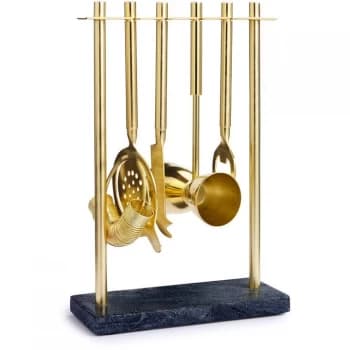 Biba Marble Bar Gift Set - Black & Gold