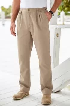 Pleat Front Comfort Trousers 27"