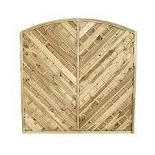 Forest Garden 6 x 6ft Pressure Treated Bradville Fence Panel