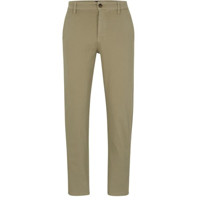 Boss Mens Chino Straight Leg Trousers Pastel Green male 30W L