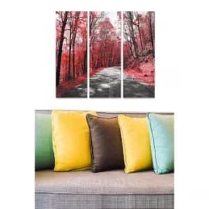 MDF7188423 Multicolor Decorative MDF Painting (3 Pieces)