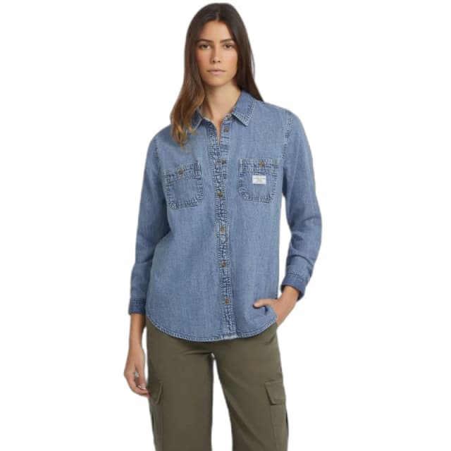 Guess Womens denim shirt Guess Regular Bleu Female M