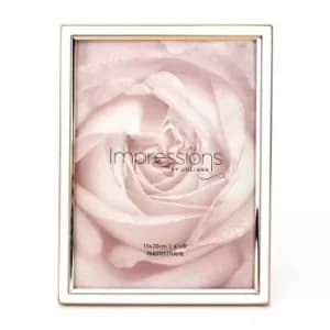 Impressions Gold & White Epoxy Photo Frame 6" x 8"