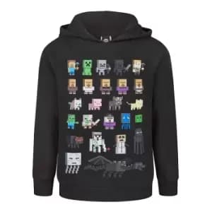 Minecraft Boys Sprites Hoodie (10-11 Years) (Black)