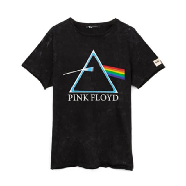 Pink Floyd Pink Floyd Short Sleeved T-Shirt in Black Size: Medium Black M Unisex 5056210188668